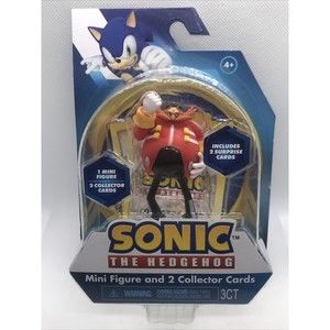 New & Sealed Sonic The Hedgehog Dr. Eggman 3” Action Figure Toy + 2 Cards